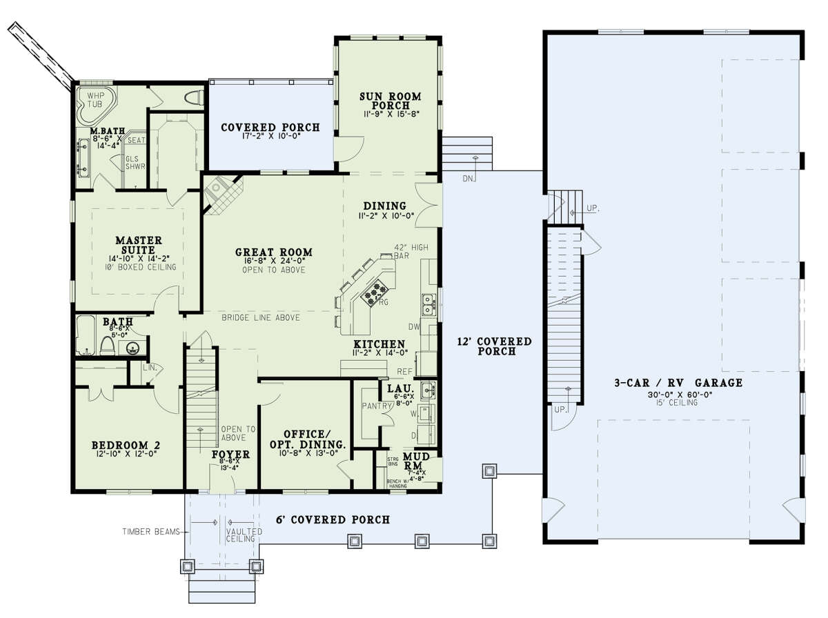 Main Floor  for House Plan #110-01079