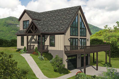 Country House Plan #940-00393 Elevation Photo