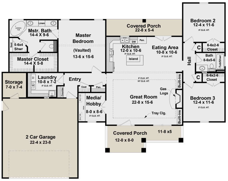House Plan House Plan #26147 Drawing 1