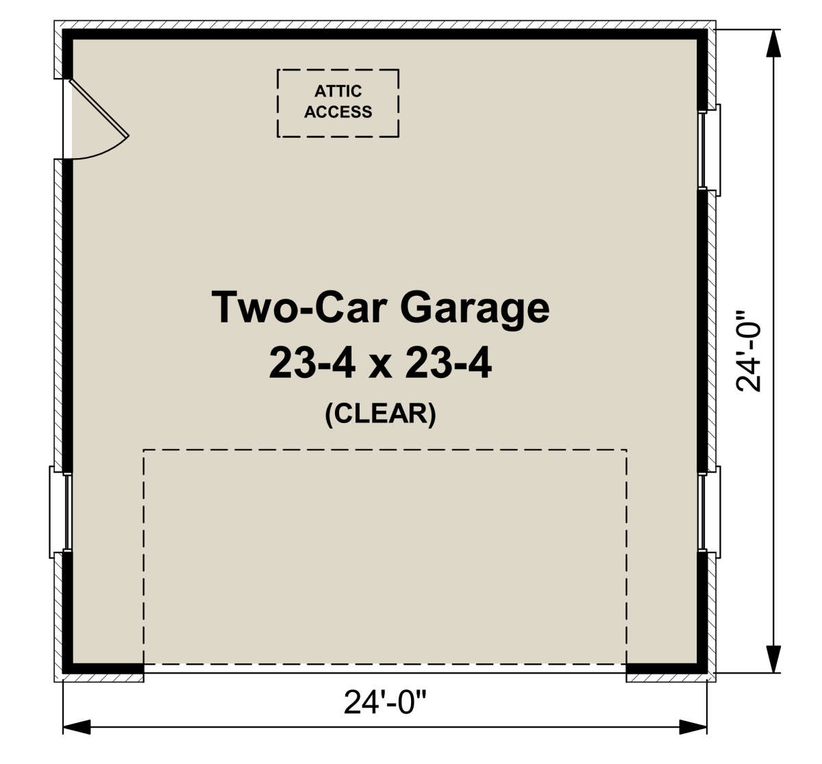 Garage Floor for House Plan #348-00299