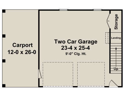 Garage Floor for House Plan #348-00300