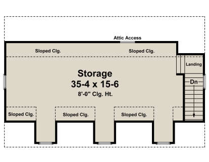 Second Floor for House Plan #348-00300