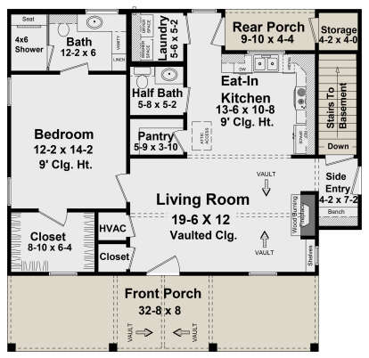 Main Floor for House Plan #348-00301