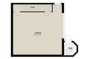 Basement Garage for House Plan #2802-00102