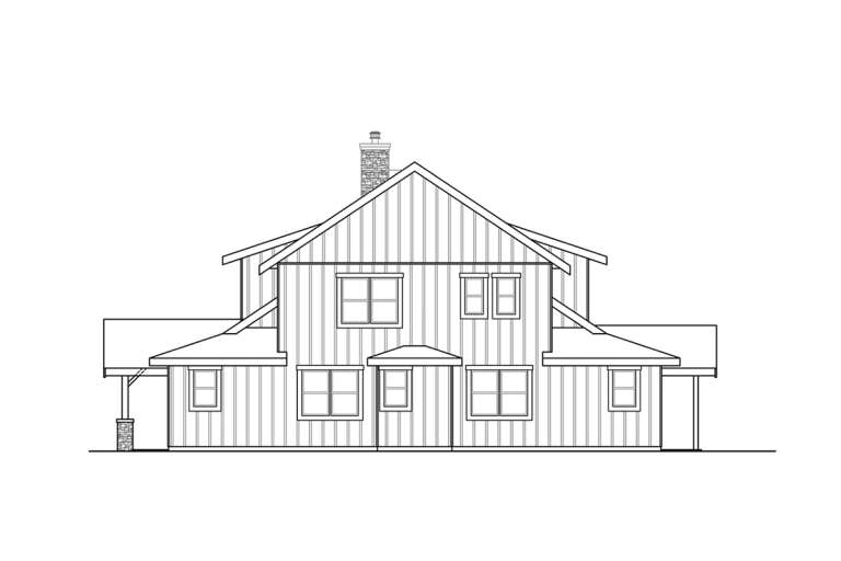 Craftsman House Plan #035-00955 Elevation Photo