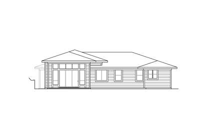 Prairie House Plan #035-00956 Elevation Photo