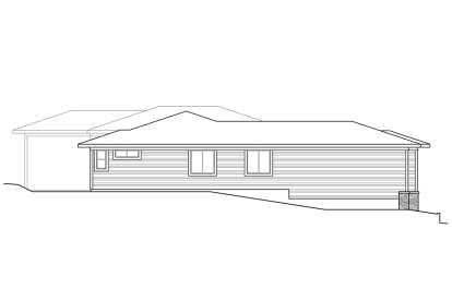 Prairie House Plan #035-00956 Elevation Photo