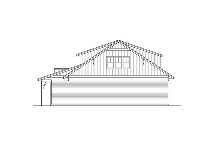 Barn House Plan #035-00957 Elevation Photo