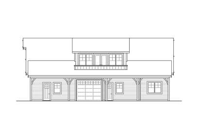 Barn House Plan #035-00957 Elevation Photo