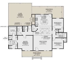 Main Floor for House Plan #4534-00067