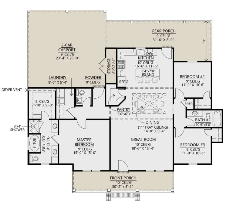 House Plan House Plan #26159 Drawing 1