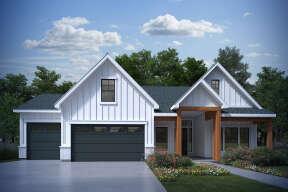 Modern Farmhouse House Plan #7306-00030 Elevation Photo