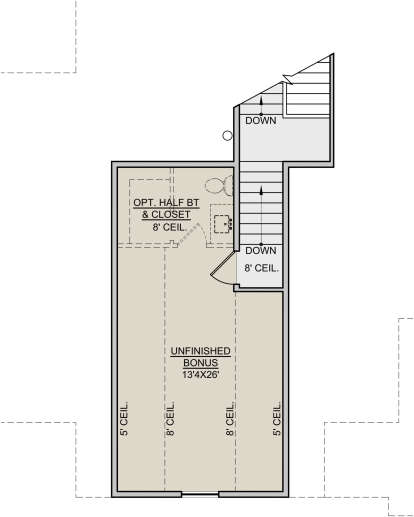 Bonus Room for House Plan #7306-00030