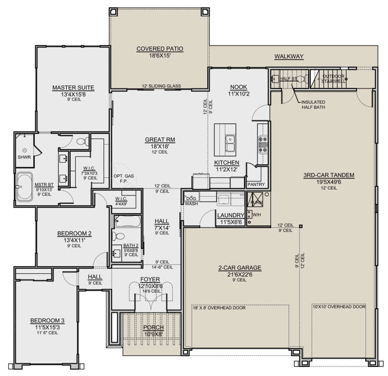 House Plan House Plan #26162 Drawing 1