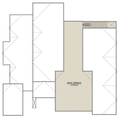 Roof Top Terrace for House Plan #7306-00031