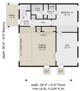 Main Floor for House Plan #940-00394