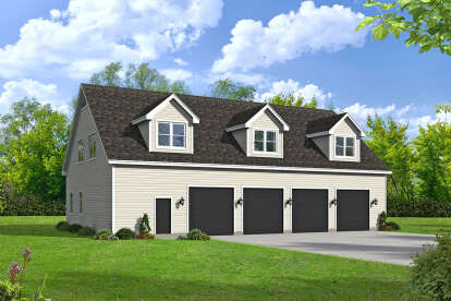 Barn House Plan #940-00396 Elevation Photo