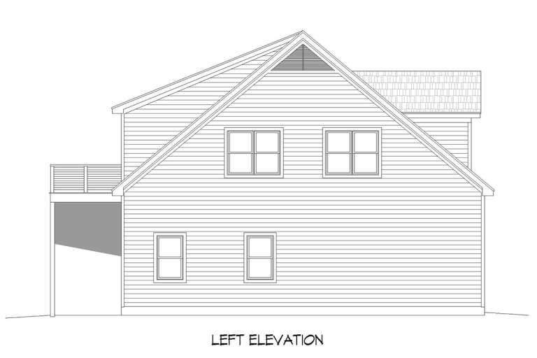 Barn House Plan #940-00396 Elevation Photo