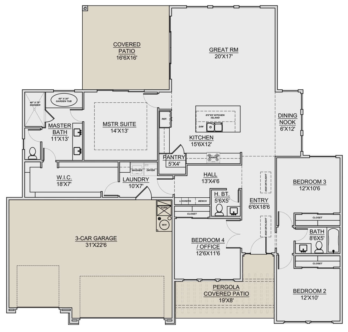 Main Floor for House Plan #7306-00032