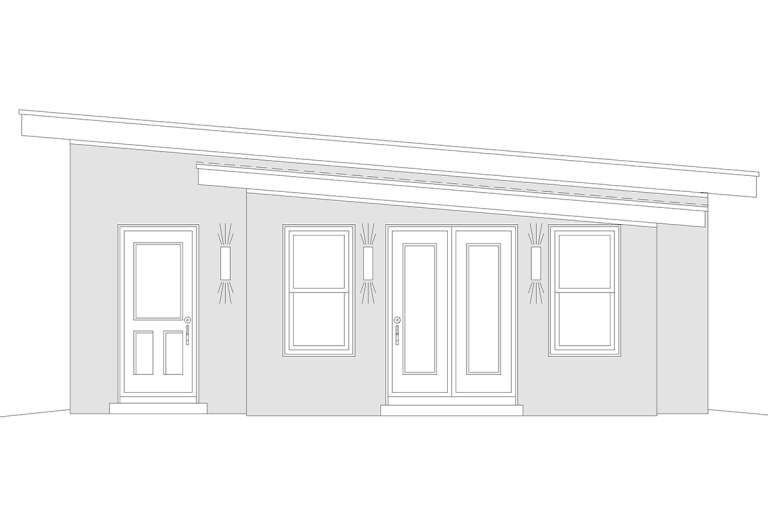 Modern House Plan #940-00397 Elevation Photo