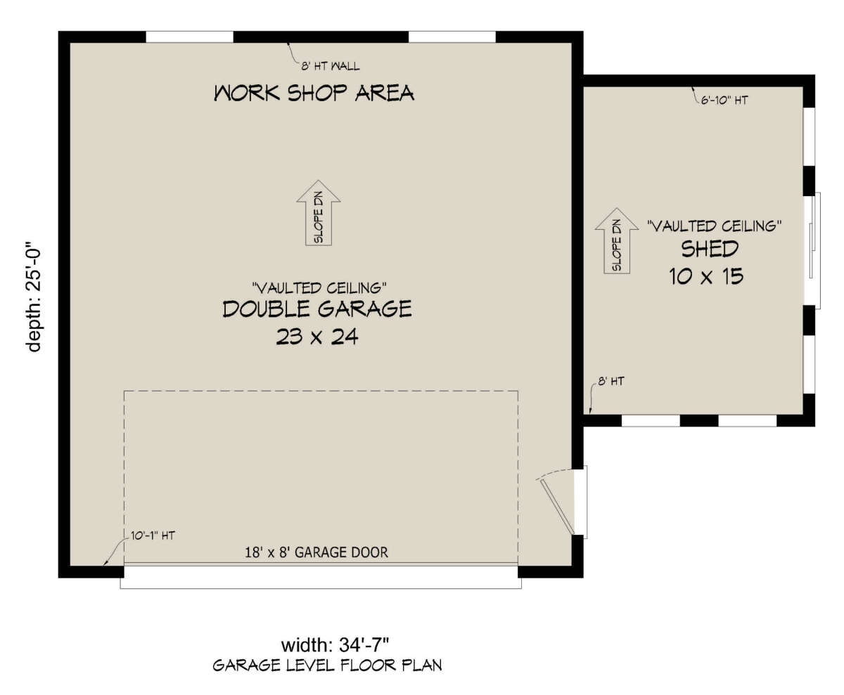 Garage Floor for House Plan #940-00397