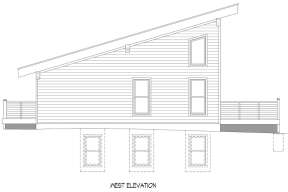 Modern  House Plan #940-00398 Elevation Photo