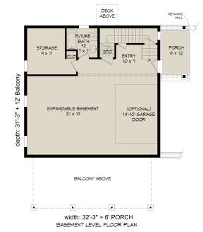Basement for House Plan #940-00398