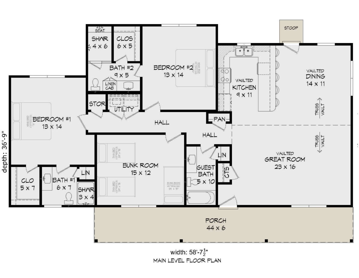 Main Floor for House Plan #940-00399