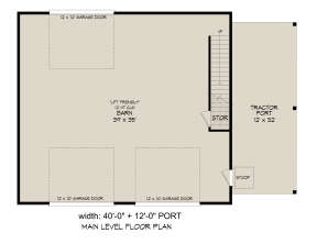 Garage Floor for House Plan #940-00400