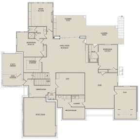 Basement for House Plan #8768-00010