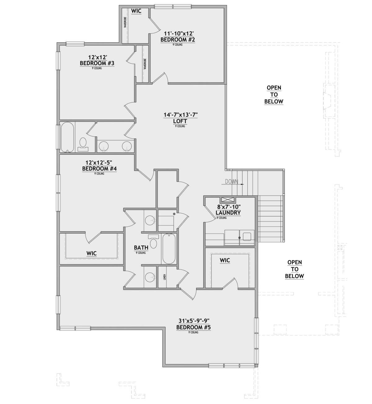 Second Floor for House Plan #8768-00011