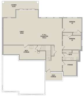 Basement for House Plan #8768-00011