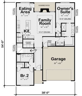 Main Floor for House Plan #402-01719