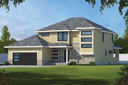 Contemporary House Plan #402-01720 Elevation Photo