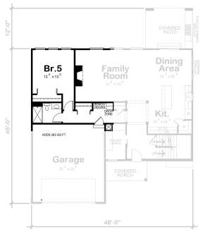 Alternate Main Floor Layout for House Plan #402-01720