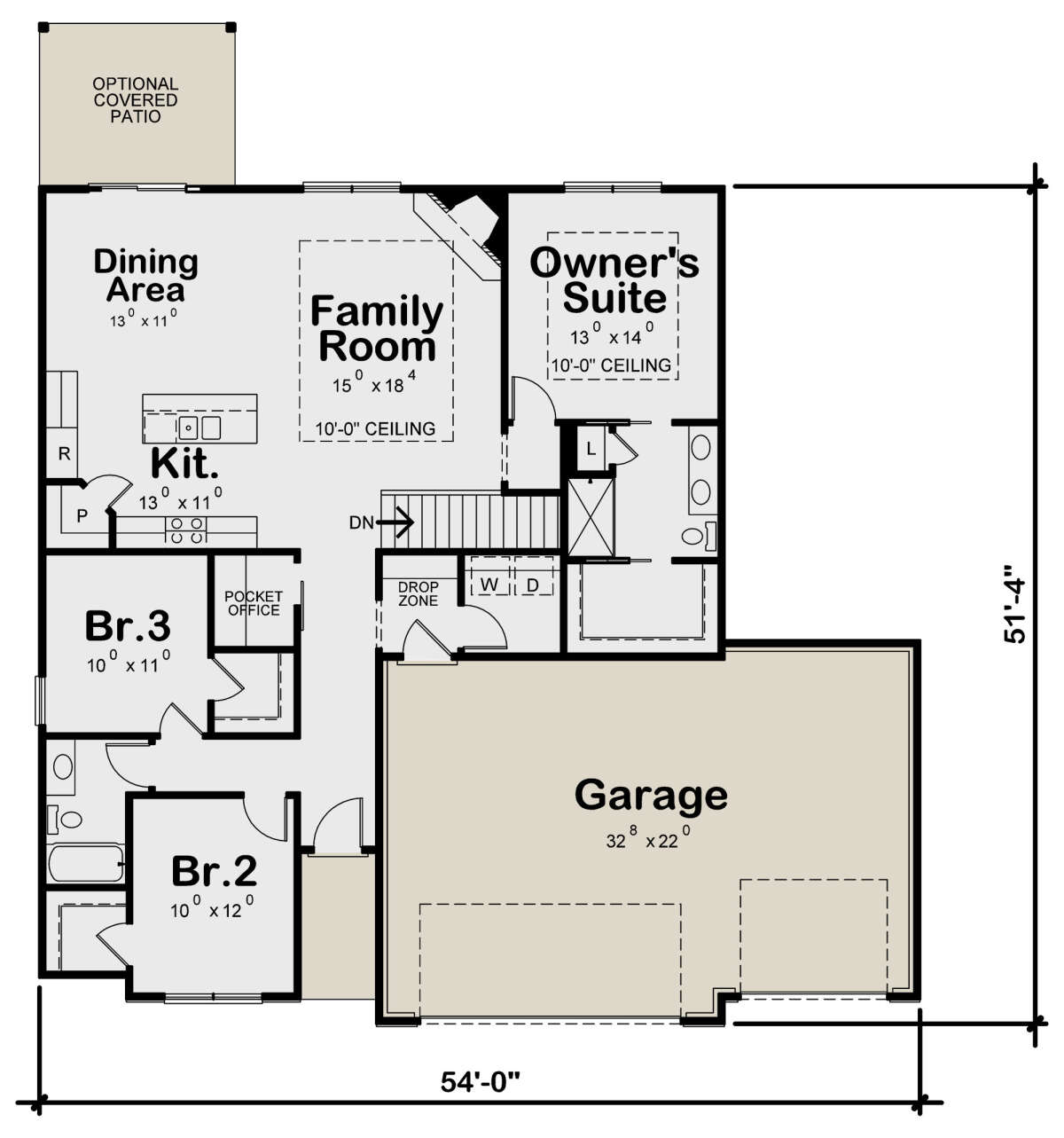Main Floor for House Plan #402-01721