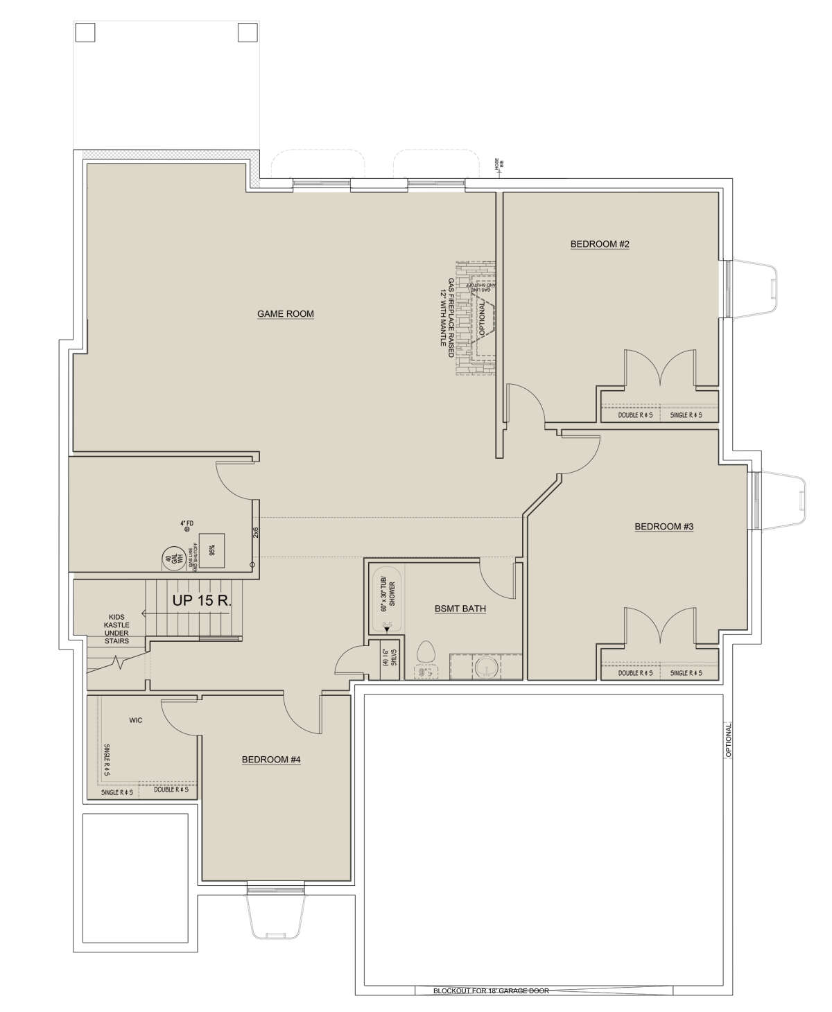 Basement for House Plan #8768-00016