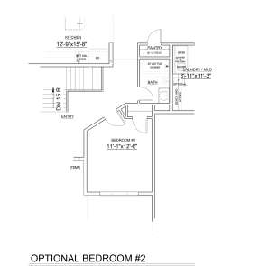 Alternate Main Floor Layout for House Plan #8768-00016