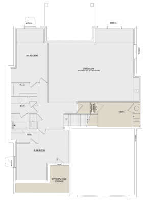 Basement for House Plan #8768-00017