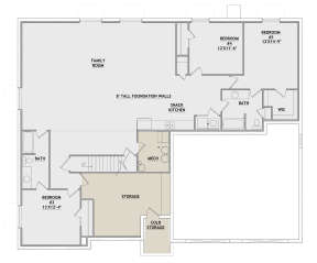 Basement for House Plan #8768-00018