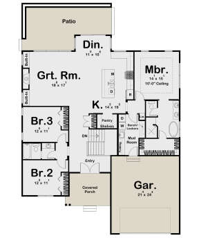 Main Floor for House Plan #963-00616