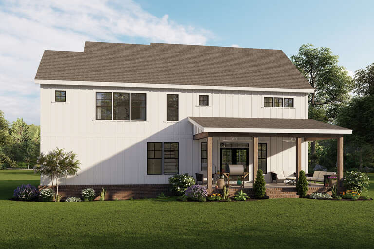 Modern Farmhouse House Plan #009-00308 Elevation Photo