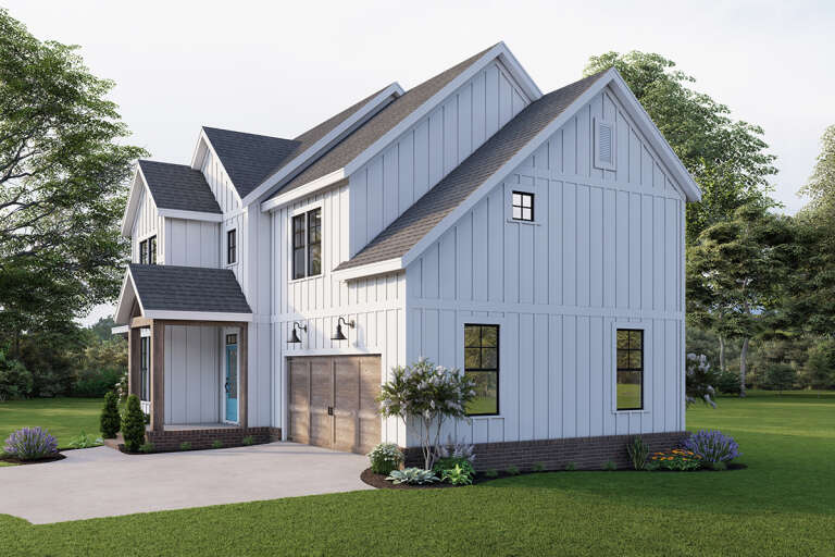 Modern Farmhouse House Plan #009-00308 Elevation Photo