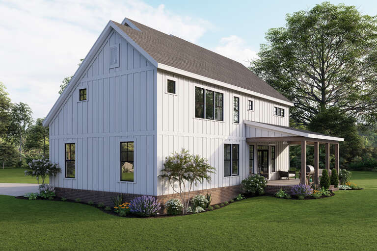 Modern Farmhouse House Plan #009-00308 Elevation Photo