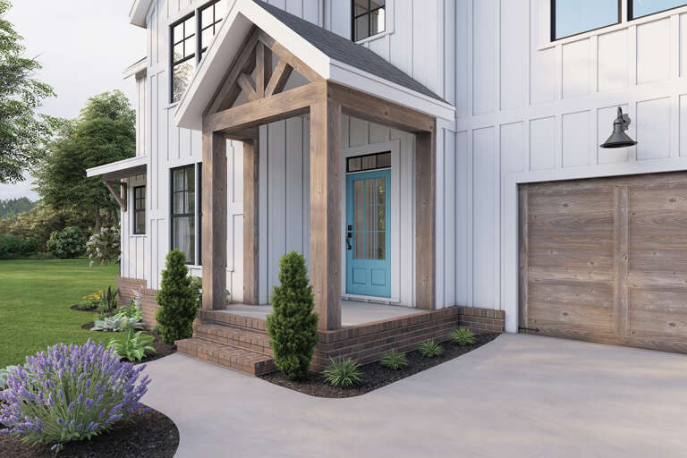 Modern Farmhouse House Plan #009-00308 Elevation Photo