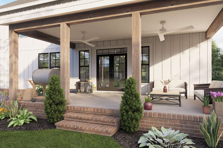 Modern Farmhouse House Plan #009-00308 Elevation Photo
