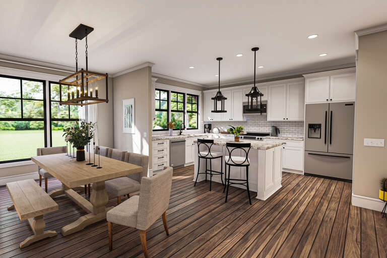 Modern Farmhouse House Plan #009-00308 Additional Photo