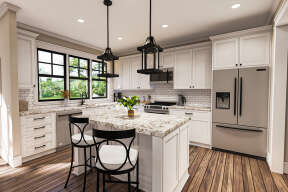 Modern Farmhouse House Plan #009-00308 Additional Photo
