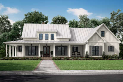 Modern Farmhouse House Plan #041-00263 Elevation Photo