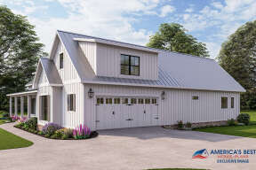 Modern Farmhouse House Plan #041-00263 Elevation Photo